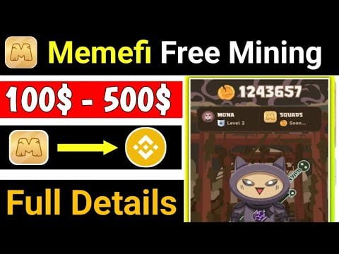 Memefi Free Mining Airdrop Full Guide | Not Coin Mining