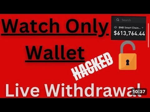 How To Withdraw From A Watch Only Wallet (full Guide!)#crypto
