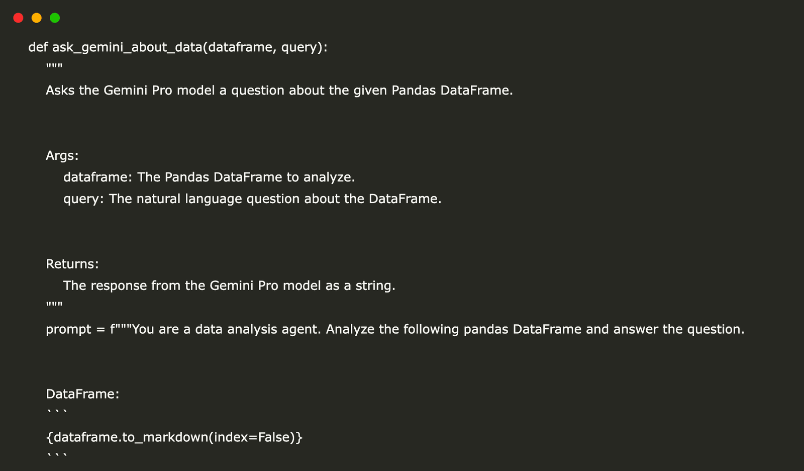 Tutorial to Create a Data Science Agent: A Code Implementation using gemini-2.0-flash-lite model through Google API, google.generativeai, Pandas and IPython.display for Interactive Data Analysis