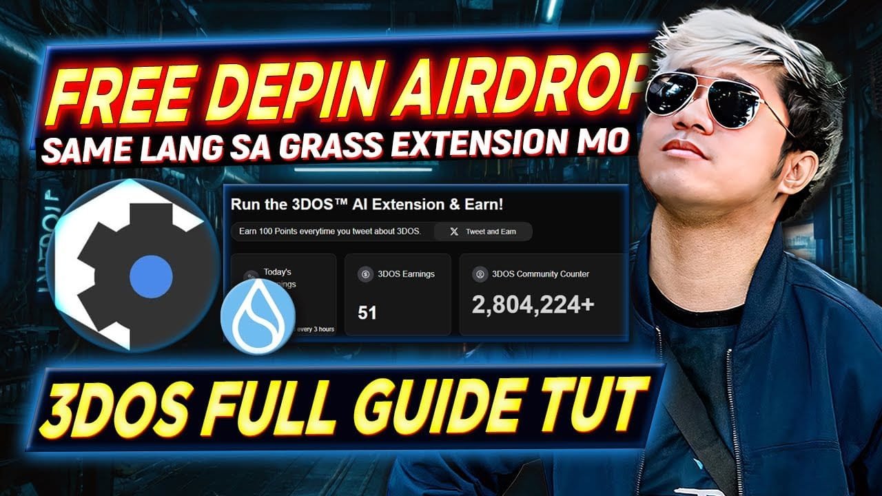 3dos Free Depin Airdrop Step By Step Guide (tagalog) |