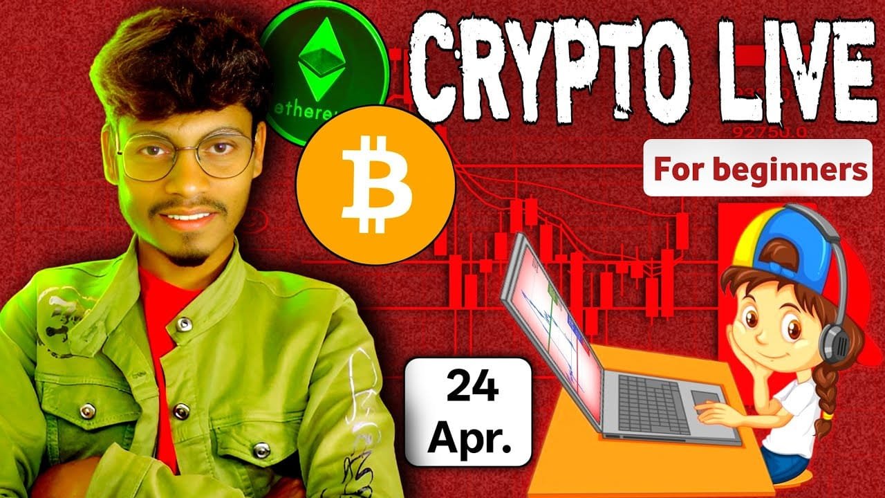 Crypto Live Trading For Beginners | 24 Apr | #cryptolivetrading