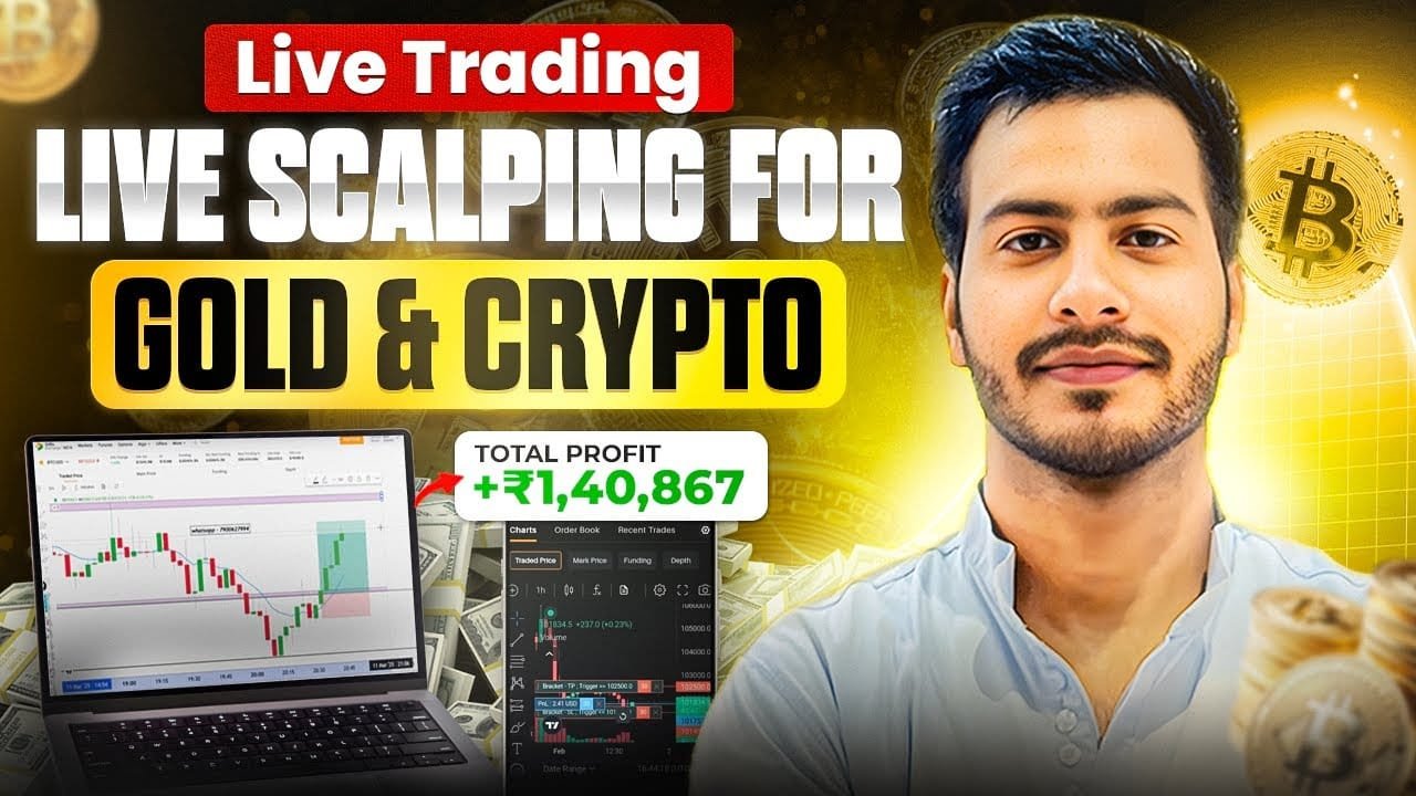 Live Crypto Trading | Bitcoin & Gold | 20 April