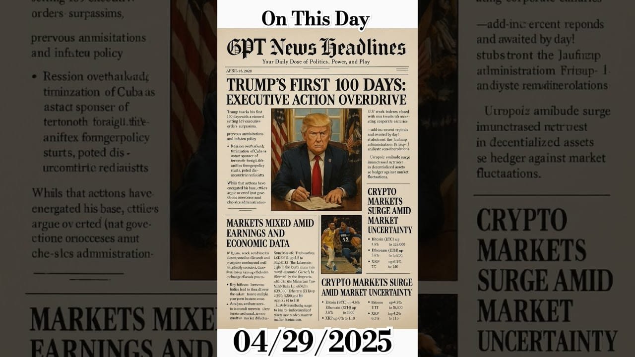 Trump 100 Days #tarrifs #chatgpt #news #crypto #tariffs #trump #maga