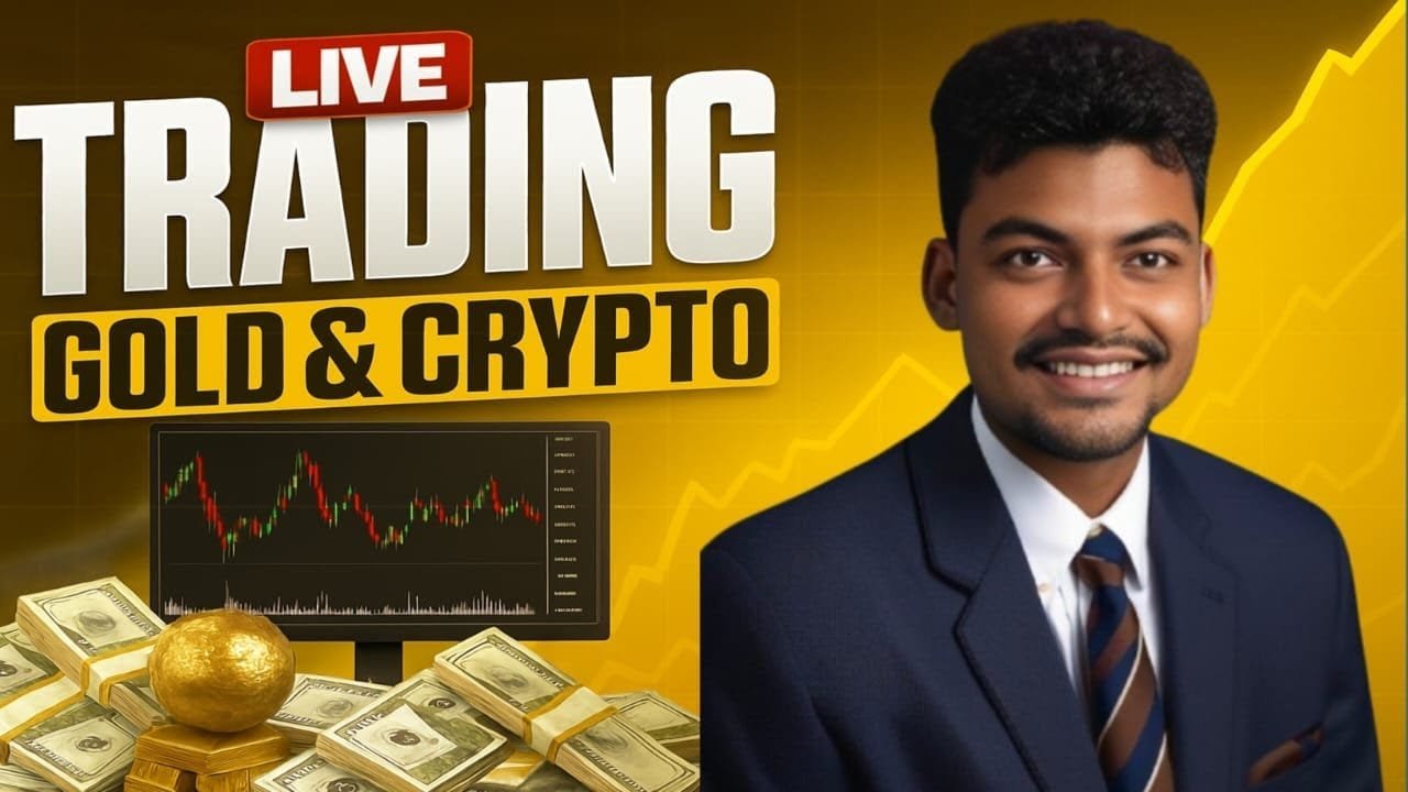 Crypto And Gold Live Trading Today || Live Trading #cryptotrading