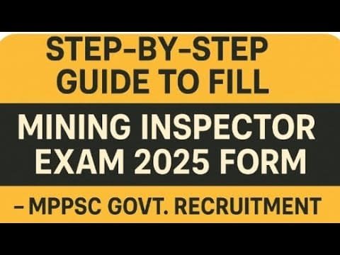 Step By Step Guide To Fill Mining Inspector Exam 2025 Form –