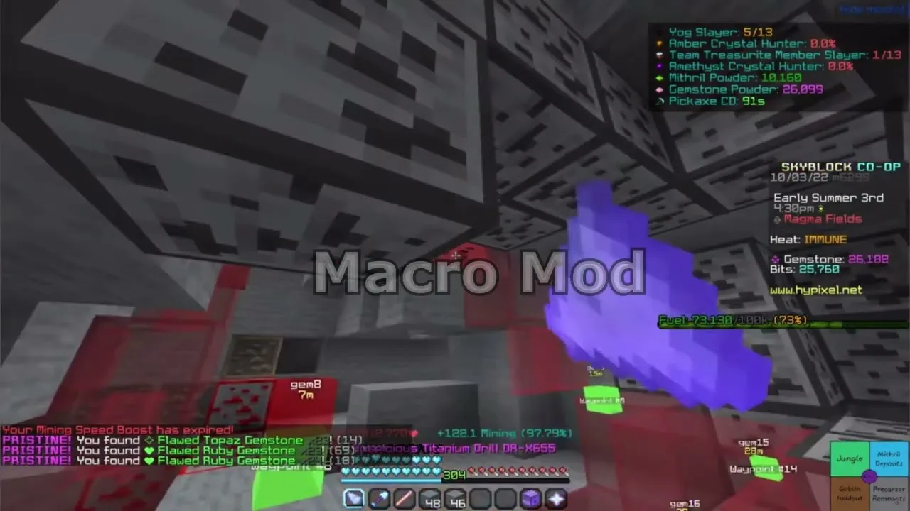 Best Undetectable Hypixel’s Improved Gemstone Mining Macro June 2025