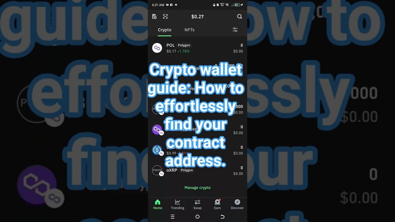 Crypto Wallet Guide: How To Effortlessly Find Your Contract Address.