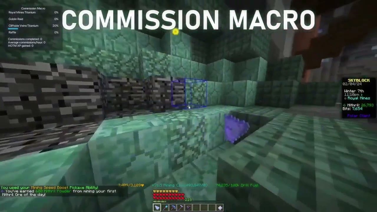 Mining Macro Polar+ 3 0 Free Download Hypixel Skyblock June