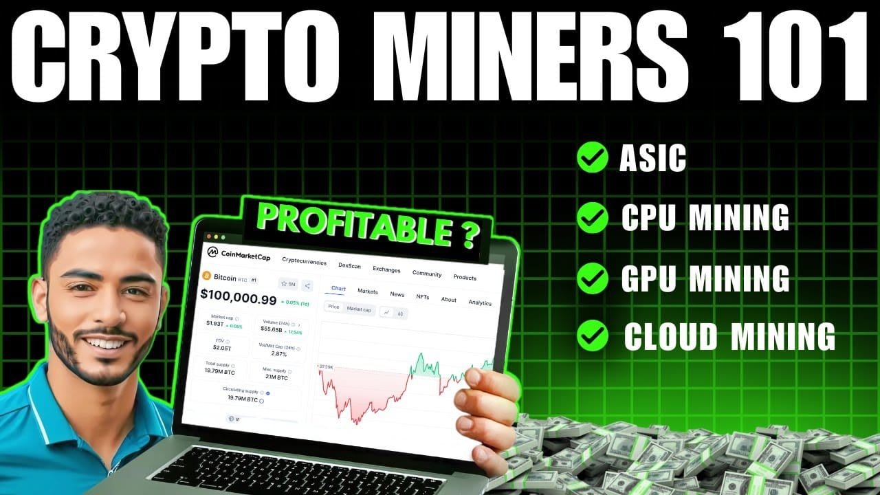 Crypto Miners Explained For Beginners | Cpu, Gpu, Asic &