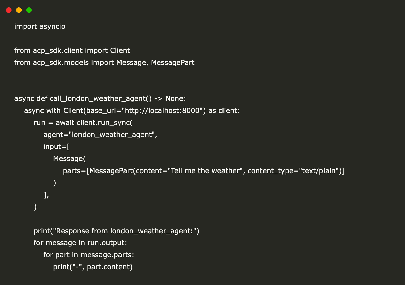 Getting Started with Agent Communication Protocol (ACP): Build a Weather Agent with Python
