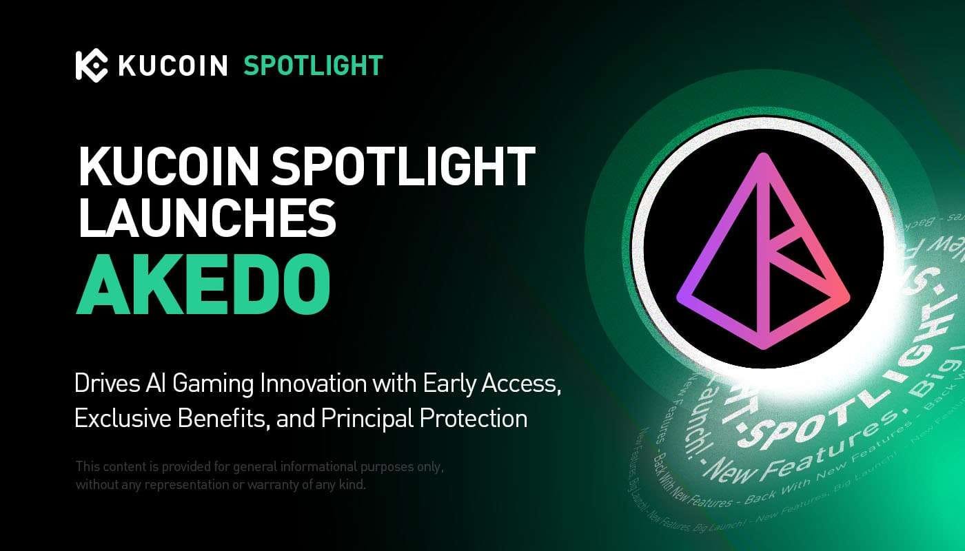 KuCoin Spotlight Launches AKEDO Token Sale, Bringing AI-Powered Gaming to Web3