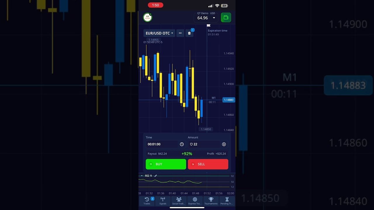 Trading On Pocket Option Strategy For Beginners #trading #cryptocurrencytrading #crypto