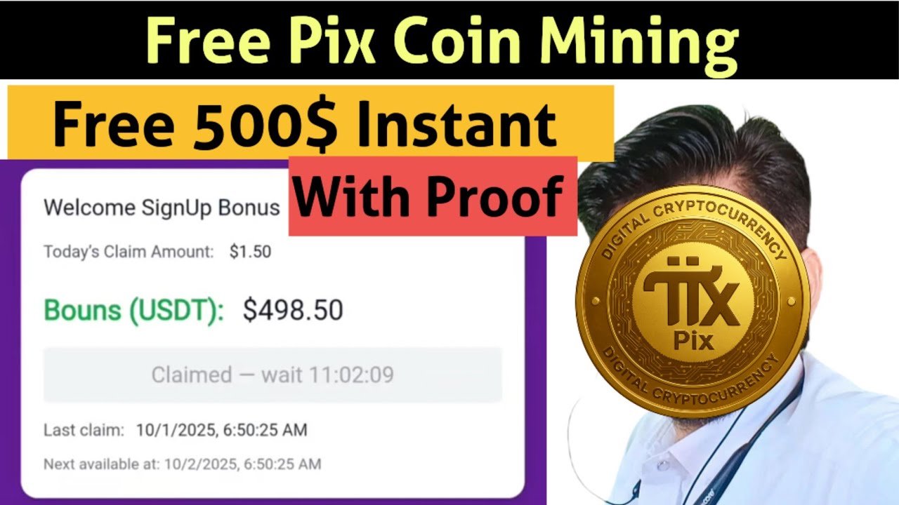 Free Pixcoin Mining, New Mining, Free Crypto Mining, New Mining