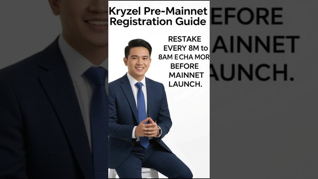 Kryzel Pre Mainnet Registration Guide #airdrops #mining #crypto