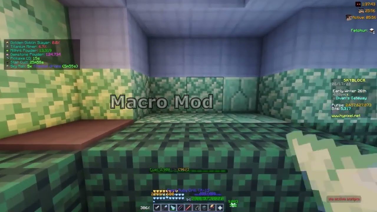 Newest ⚡hypixel Skyblock ⚡ Dwarfen Mines Macro Mod November 2025