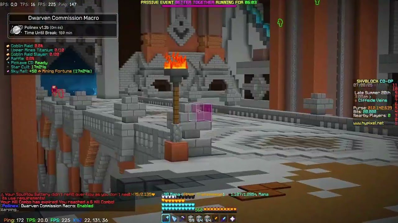 Best Mining Macro Mod Hypixel Skyblock 2025