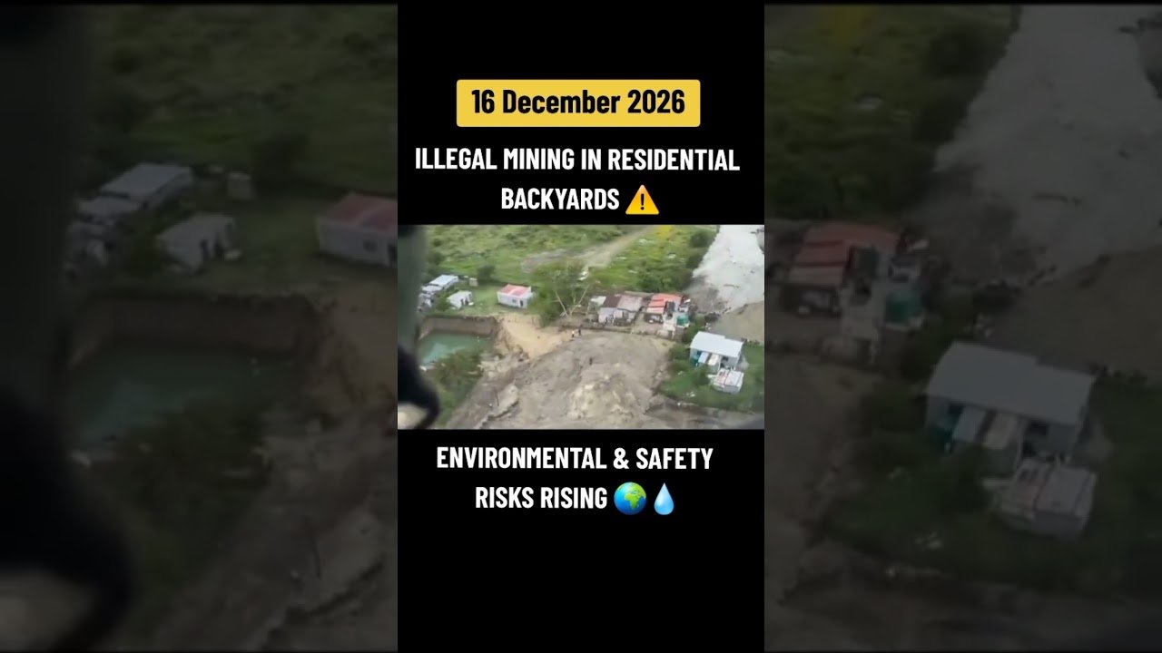 Illegal Mining In Residential Backyards In South Africa #news #saps