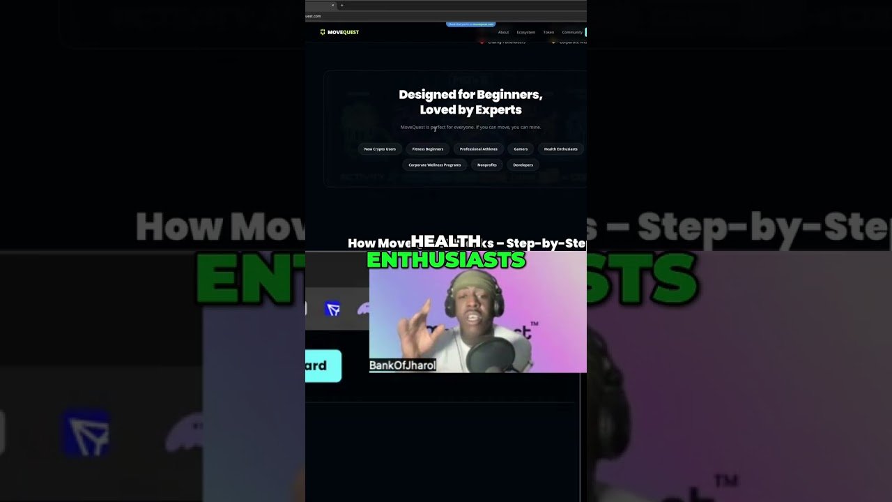 Movequest: Mine Crypto By Moving For Everyone! #shorts