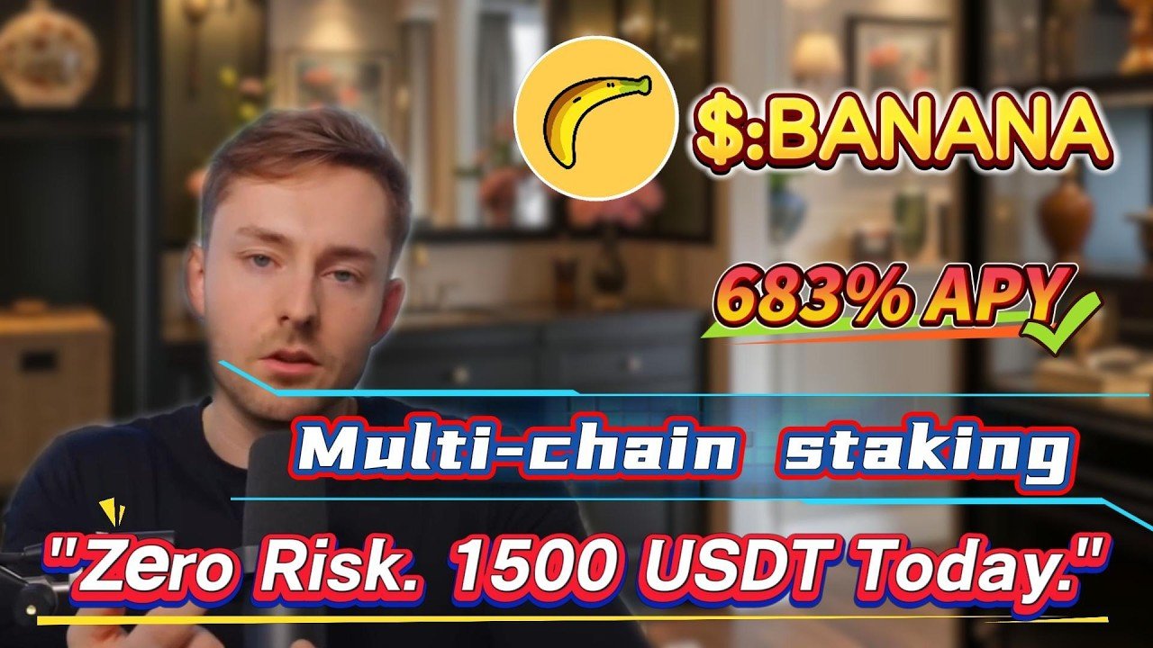 Earn 683% Annual Yield With Banana Staking! Simple, No Risk Mining