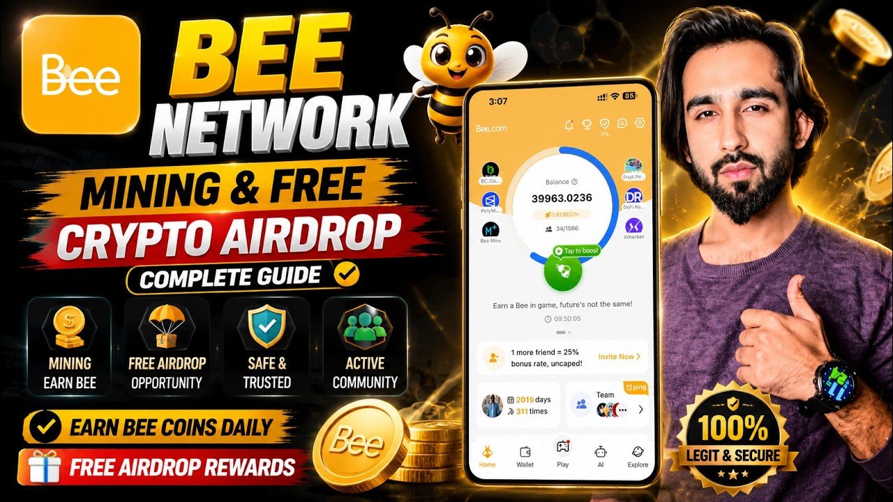 Bee Network Mining Update 2026 | Free Crypto Airdrop Claim