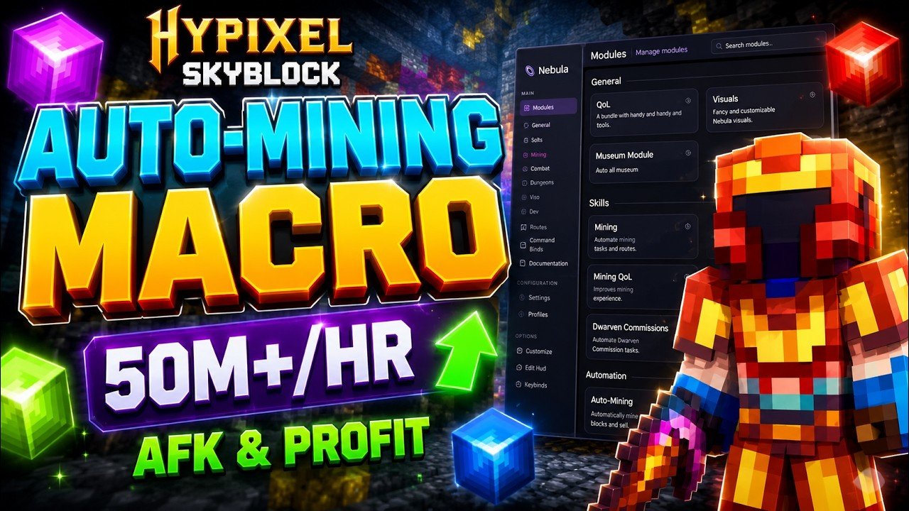 Hypixel Skyblock Auto Mining Macro Working In August 2026