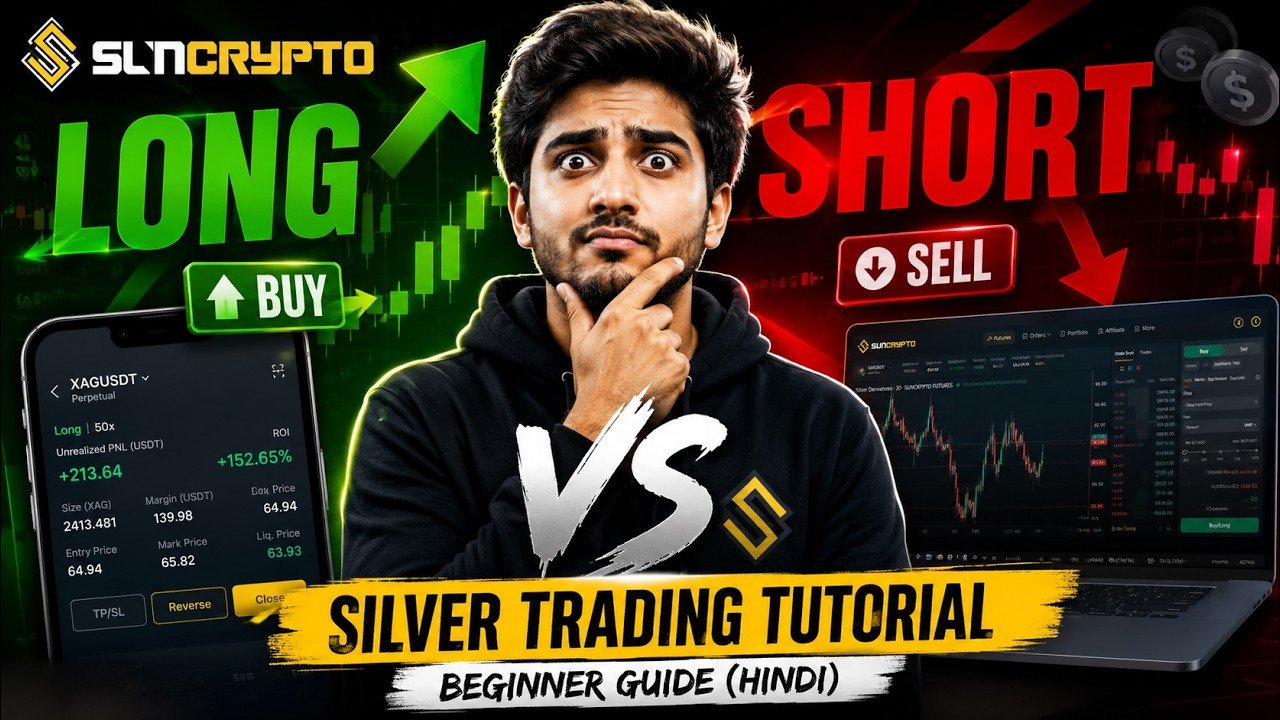 Suncrypto Silver Trading Tutorial | Long Vs Short | Beginner