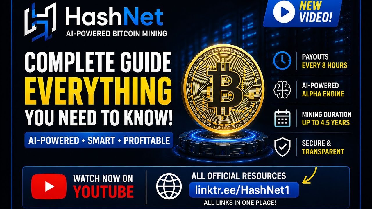 ‏hashnet Explained | Complete Ai Bitcoin Mining Guide For Beginners