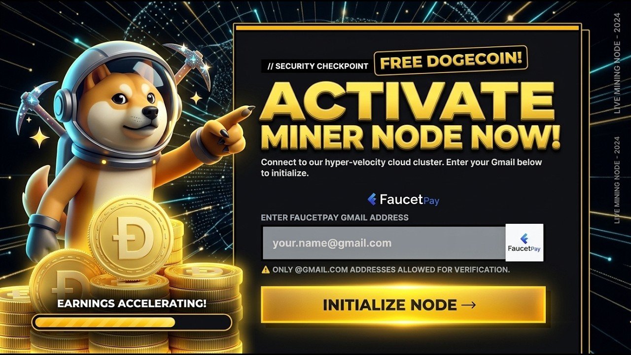 Earn Free Dogecoin With Doge Miner Cloud Mining! Full Setup