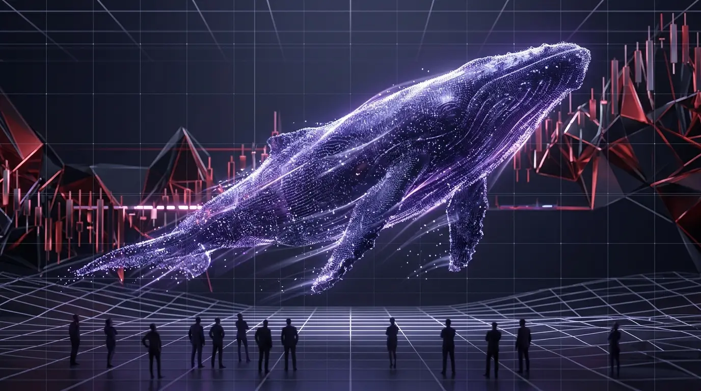 Digital whale accumulation contrasts with hesitant retail traders in an XRP market scene